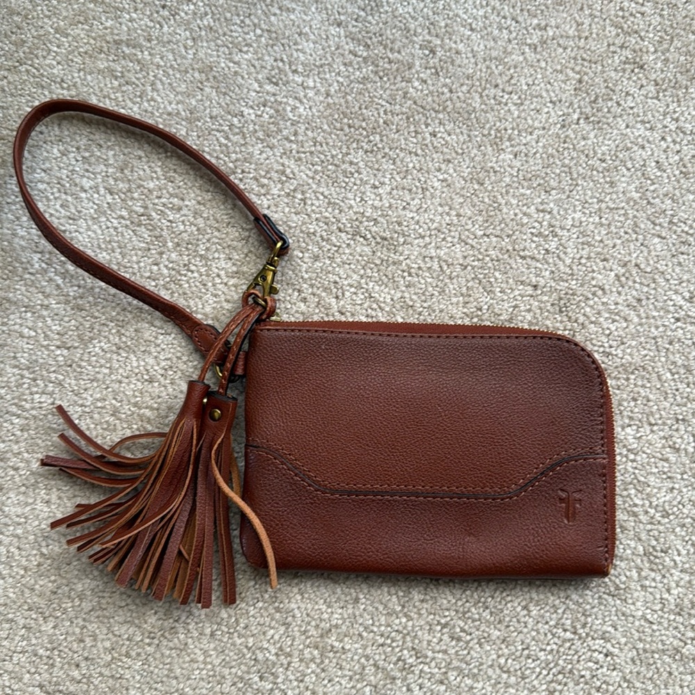 Frye Leather Wristlet
